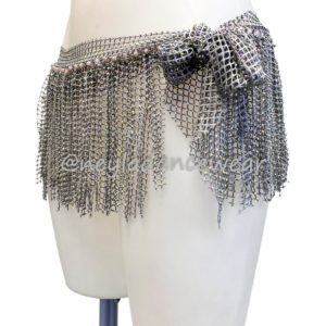 Bellydance, Belly Dance, Belly Dance Costumes, Bellydance Costumes, Skirt, Grey Skirt, Rhinestones, Aurora Borealis