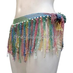 Bellydance, Belly Dance, Belly Dance Costumes, Bellydance Costumes, Skirt, Grey Skirt, Rhinestones, Aurora Borealis