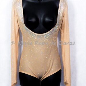 Bodi Aaminah lycra con tul para danza del vientre.