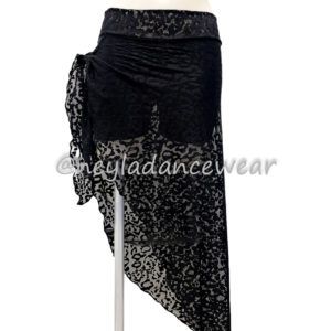 Falda, Ensayo, Ropa de Ensayo, Ropa de Danza del vientre, Ropa de ensayo danza del vientre, Falda de ensayo, Danza del vientre, Encaje, Negro