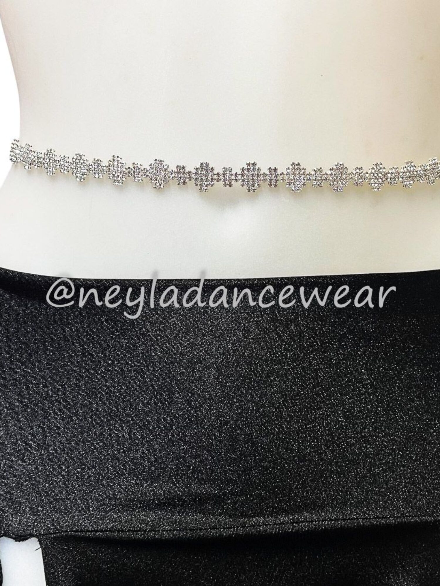 Cadenita de strass para cintura, bisutería para danza del vientre.